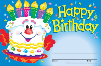 Happy Birthday Cake Recognition Awards (Pack of 30) 2770000923507