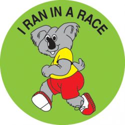 I Ran in a Race Stickers 9317331030035