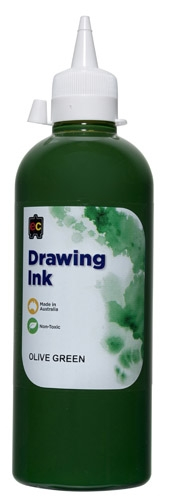 Drawing Ink 500ml Olive Green 9314289000349