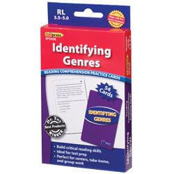 Identifying Genres Reading Comprehension Practice Cards, Blue Level (RL 3.5–5.0) 2770000744362