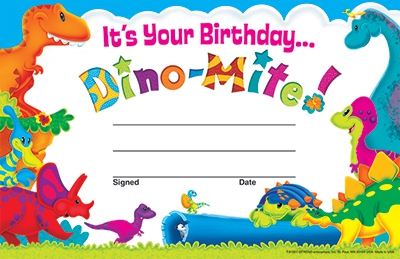 It&#039;s your Birthday Dino-Mite! Recognition Awards 2770009245167