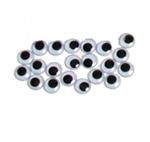 Joggle Eyes 12mm Pk 100  (Pack of 100, Black and White, 12mm) 9314812105367