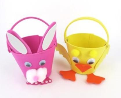 Kit Foam Easter Basket Rabbit/Chick (Pack of 10) 9320325024453