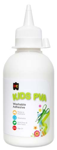 EC Kids Washable PVA Kids Glue 250ml 9314289003845
