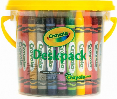 Large &#039;School&#039; Wax Crayons - Pack of 48 (Assorted Colours, 101 x 11mm) 2770000070508