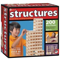 Structures Wooden Planks 200 Pieces LL5210