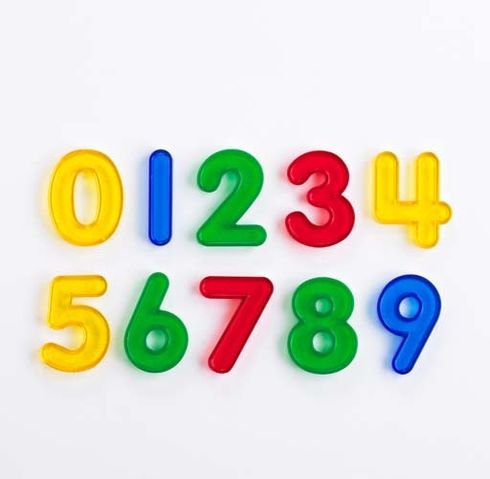 Numbers Transparent 10 Piece Set 9314289029029