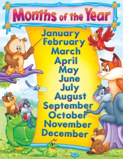 Months of the Year Chart 2770000922494