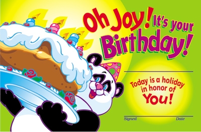 Oh Joy! It&#039;s Your Birthday! Recognition Awards 0078628081015