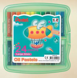 Oil Pastels in Hard Plastic Case (Pack of 24) (Pack of 24) 4711577019260