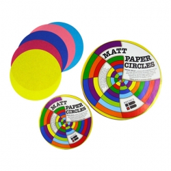 Paper Circles Matt 180mm - 70gsm double sided (Pack of 100) 9310703801400