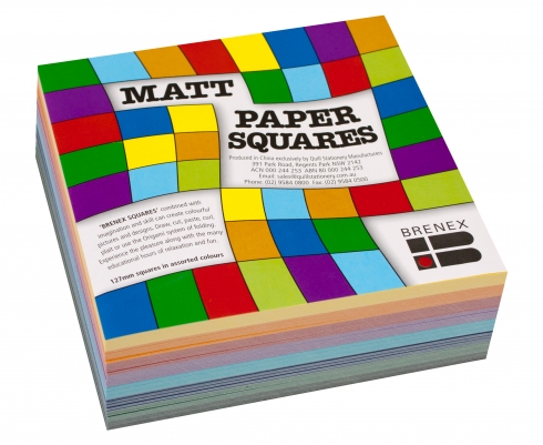 Paper Squares 127mm (Pack of 360, Matt) 9310703801301