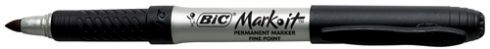 Permanent Marker Fine Black - eg Bic 'Mark It' (Writes on All Surfaces) 9310025150170