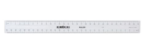 Ruler Plastic 30Cm T105 Clear Celco 9417121807042
