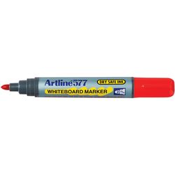 Whiteboard Marker Artline 577 Bullet Red 2mm 4974052805950