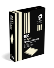 Manilla Folder A4 Box 100 Buff - Olympic 9310353345644