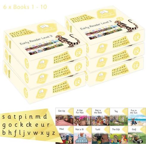 Decodable Readers - Early Readers Level 3 - Guided Reading Set - 6 X 10 Titles 