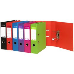 Lever Arch File A4 PE Pink 75mm Spine Marbig Colourhide® 9312311174211