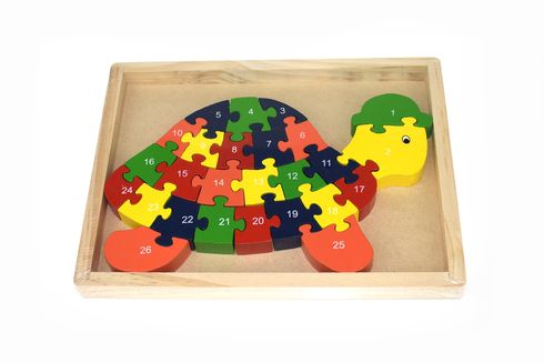 Turtle Jigsaw In Tray 26 Pieces 1 - 26 6901383061357