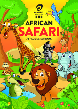 Scrap Book 72 Page Olympic "Safari" 80gsm 335mmx240mm [SF72] 9310029909866