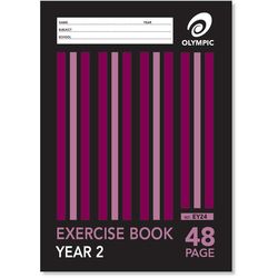 EXERCISE BOOK A4 48 PAGE YEAR 2 QLD OLYMPIC EY24 9310353004015