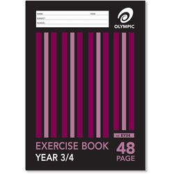EXERCISE BOOK A4 48 PAGE YEAR 3&amp;4 QLD OLYMPIC EY34 9310353004022