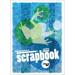 Scrap Book 64 Page Victory &quot;Frog&quot; 109532 100gsm Bond White Pages Stapled 335mmx240mm [SWB040] 9311181121219