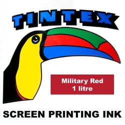 Screen Printing Ink 1L Military Red Tintex 9316960602187