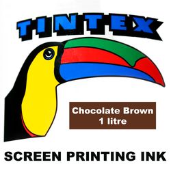 Screen Printing Ink 1L Chocolate Brown Tintex 9316960602538