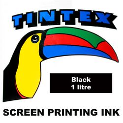 Screen Printing Ink 1L Black Tintex 9316960602996
