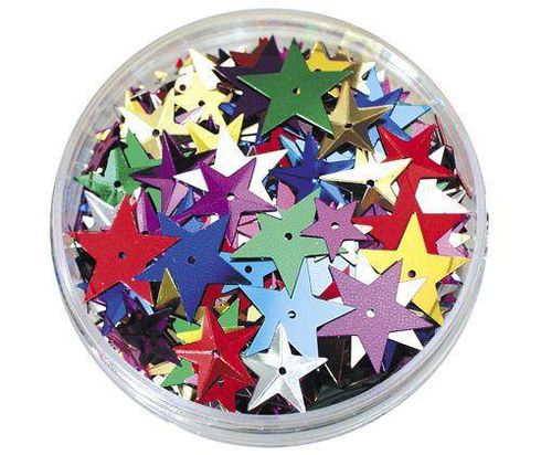 SEQUINS IN A JAR 50G STARS LARGE