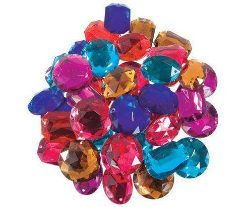 GIANT JEWELS SEW ON 40'S ASST