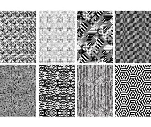 PATTERN PAPER A4 40S CONTRAST | Harleys - The Educational Super Store