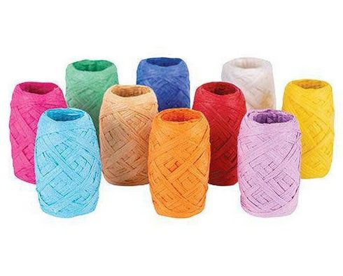 Zart Coloured Paper Raffia Ribbon Rolls 10s 9331866021771