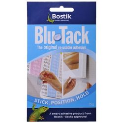 Blu Tack 75g - Pk 4 Strips - Bostik - Reusable Multipurpose Adhesive 9310492000459