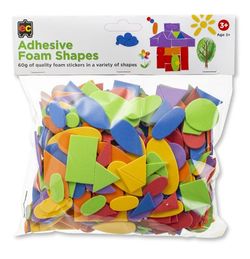 Adhesive Foam Shapes 60g Variety of Shapes 9314289033033