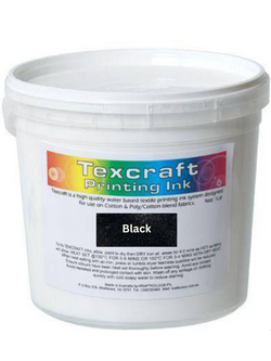 Screen Printing Ink 1L Black Deco Texcraft (Each, Black, 1 Litre) 2770001808735
