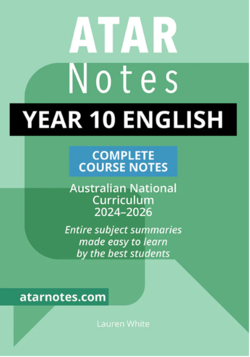 ATAR Notes Year 10 English Complete Course Notes