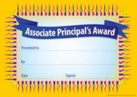 Certificates - Associate Principal Award  - Pk 35 CE341