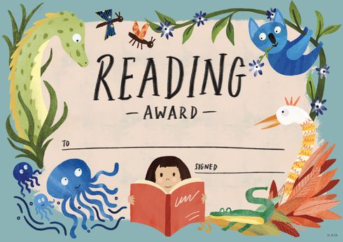 Wild Creatures Reading Award Certificates
