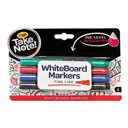  Crayola Take Note Whiteboard Markers Bullet Assorted 4 Pack