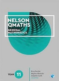 Nelson QMaths 11 Mathematics General Student Book with 4 Access Codes