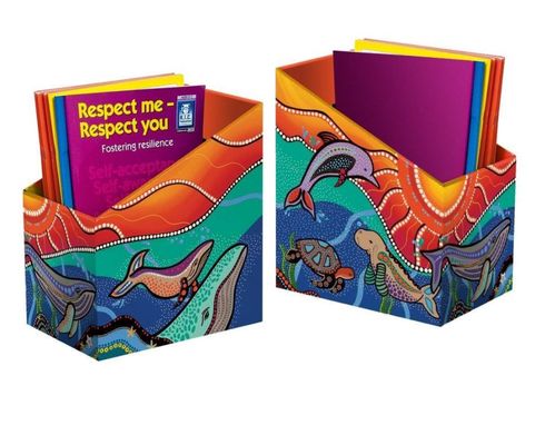 BOOK BOX PK 5 INDIGENOUS MARINE LIFE 170W X250D X 280H X 170HF 9360406002598
