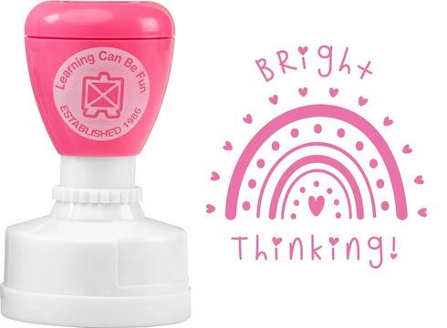 MERIT STAMP - RAINBOW HEARTS - BRIGHT THINKING 9314289038472