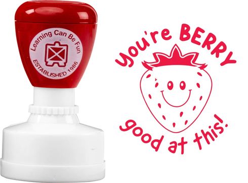 MERIT STAMP - STRAWBERRY - YOU'RE BERRY GOOD AT THIS 9314289038427