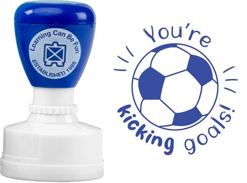 MERIT STAMP - SOCCER BALL - YOU'RE KICKING GOALS 9314289038656