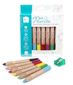 Colour Pencils Wooden Pk 6 Easi-Grip  9314289030421