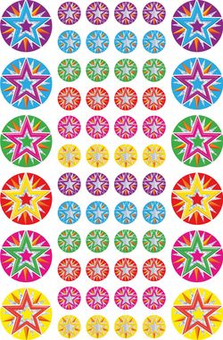 Stars & Mini Stars - Foil Stickers (Pack of 144)