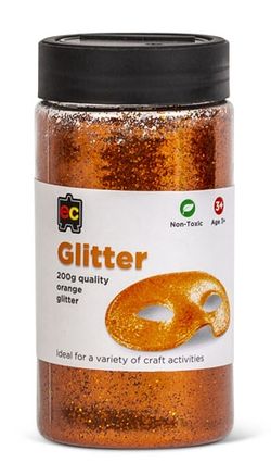 Glitter 200g Jar Orange 9314289033743