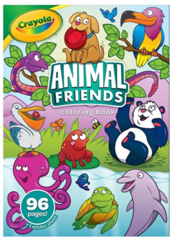 Colouring Book 96 Page Crayola Animal Friends